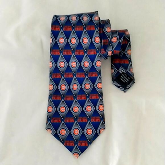 Chicago Cubs Baseball MLB Silk Tie - Picture 7 of 7